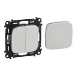 VALENA ALLURE - ŁĄCZNIK PODWÓJNY WIELOFUNKCYJNY BIAŁY, Legrand