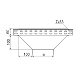 Trójnik redukcyjny 300x60mm Grubość 1,00 mm TRJ300H60 168630 BAKS
