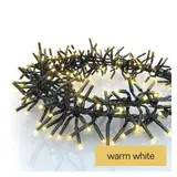 Lampki choinkowe LED Cluster, jeżyk, 960LED 7,2m, ciepła biel, 64 programów, IP44