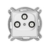 MINI Mechanizm gniazda multimedialnego 3F DATA (Vectra) biały