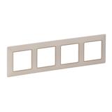 VALIF:RAMKA X4 KREMOWA/ZŁOTA, Legrand