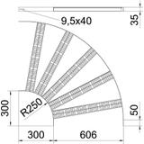 SLZB L 90 600 SG Łuk 90°