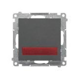 Simon 55 Sygnalizator świetlny LED – światło czerwone 230V Grafitowy mat