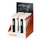 Latarka warsztatowa LED, 5+3W, 300lm+70lm, 600mAh, magnes, klips