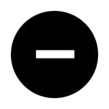 M22-XDH-S-X5 Soczewka do przycisku wystającego 22mm płaska czarna z opisem /-/ 218216 EATON