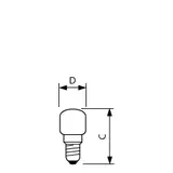 App 26.0W E14 230-240V T25 CL OV 1CT/10F Żarówka