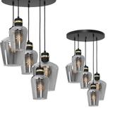 lampa wisząca Richmond 5xE27 czarno/złota MLP6542 Milagro