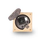 Simon Connect Wkład z pokrywą z gn.+ puste miejsce na wkład RJ45 mosiądz