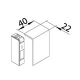 tehalit.SL Końcówka 20x55 klon SL200556D3 HAGER