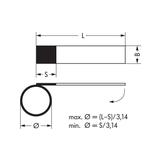 samoprzylepny oznacznik kabla13x21mm z laminacją /25szt./ WAGO