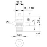 V-TEC/L, DŁAWIKI Z DŁUGIM GWINT.PG11 MS