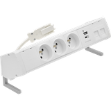Simon 480 TS48-410E30BK0-33 Biurkowy zestaw gniazd 3 gn. typ E + ładow. USB A+C i płytka dla 2 złącz 48410E30BK00000-33 KONTAKT
