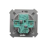 Simon Basic Łącznik schodowy podwójny z podświetleniem LED 10A 250V zaciski śrubowe srebrny mat BMW6/2L.01/43 KONTAKT