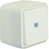 BERKER W.1 Łącznik uniwersalny z podświetleniem kompletny IP55 biały 30763522 HAGER