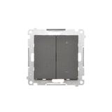 Simon 55 DIMMER RGB – Ściemniacz do pasków RGBW sterowany smartfonem Czarny mat TESRGB1W.01/149 KONTAKT