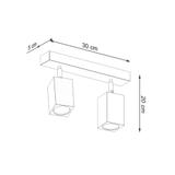 Sollux Plafon KEKE 2 dąb SL.1036