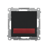 Simon 55 Sygnalizator świetlny LED – światło czerwone 230V Czarny mat