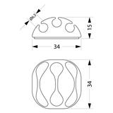 UKSO-Uchwyt kablowy samoprzylepny 37.3 OPATÓWEK
