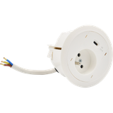 SIMON 480 TS48-330E10E00-33 Gniazdo meblowe 1 gn. typ E + ładowarka USB type C; złącze 10 cm przewód