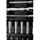 Klucze nasadowe, 1/4", 1/2", CrV, zestaw 94 szt.