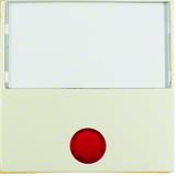 BERKER B.Kwadrat Klawisz z 5 dołączonymi soczewkami i pole opisowe do łączników 1-klawiszowych krem