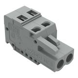 Gniazdo MCS‑MIDI Classic 2‑biegunowe szare raster 5mm 231‑102/102‑000 /100szt./ WAGO