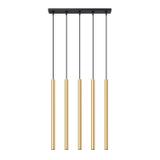 Sollux Lampa Wisząca PASTELO 5L złoty połysk SL.1198