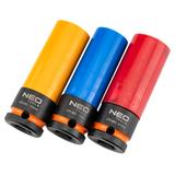 Nasadki do felg aluminiowych - zestaw 3 szt. (17 mm, 19 mm, 21 mm), Cr-Mo