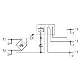 JUMPFLEX podstawka z przekaźnikiem 240V AC/DC 1p WAGO