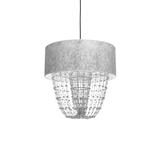 lampa wisząca Almeria E27 srebrna MLP6437 Milagro