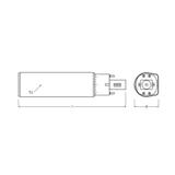 DULUX D E LED FR 13 ECG, AC mains 6W 840 G24q-1 TRZONKI SPECJALNE LEDVANCE