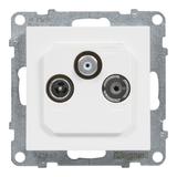 SUNO - Gniazdo TV-R-SAT zakończeniowe 10 dB, Biały, Legrand