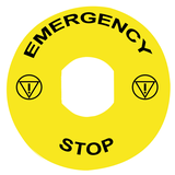 Harmony XB4 Etykieta do przycisku /EMERGENCY STOP/ ZBY8330 Schneider
