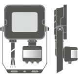 Naświetlacz LED FLOOD COMPACT SENSOR V 10W 830 SYM 100 BK 4058075575226 LEDVANCE