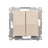 Simon 54 Łącznik świecznikowy 10A 250V szybkozłączka kremowy DW5.01/41 KONTAKT