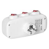 Rozgałęźnik 3x2P+Z z 3 włącznikami, Schuko ES-3(GS) ORNO