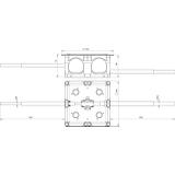Obudowa PVC podtynk. z zaciskiem probierczym, 160x160x68 mm, dekiel NIRO