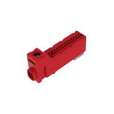 LZB 14/CZ Listwa zaciskowa bezgwintowa LZB czerwona 14-torowa 63A (1x 25mm2 + 13x 2,5mm2) PAWBOL