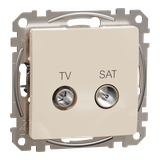 Sedna Design & Elements Gniazdo antenowe TV-SAT końcowe 4dB beżowy SDD112471S Schneider