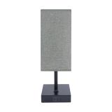Lampka stołowa SANTI E14 DARK GREY/BLACK