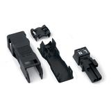 WINSTA MINI gniazdo 2-torowe czarne z obudową odciążającą naciąg