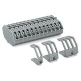 listwa zaciskowa 6-torowa 4 mm2 szara /50szt./ WAGO