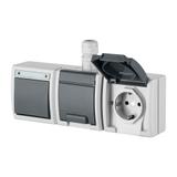 AQUANT Zestaw ŁNT 1-b/schod + GNT 2x2P+Z IP65