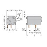 listwa zaciskowa do pł. drukowanych 12-torowa szara raster 10/10,16 mm