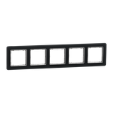 Sedna Design & Elements Ramka pięciokrotna szkło przydymione efekt szkła SDD362805 Schneider