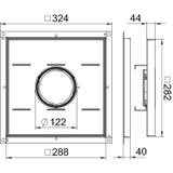 RKF2 SL2 V2 40, Rama kasetonowa do wyż.obc., z otw.na tubus