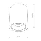 Nowodvorski plafon zewnętrzny LED Edesa M 7W 530lm 3000K czarny O9cm 9107