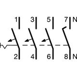MCB Wyłącznik nadprądowy 10kA/15kA 3P+N C 40A NCN640 HAGER