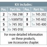 Komplet uziemiaczy TI, w kufrze z blachy stalowej