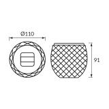 Lampa solarna LED BOLA LED C 0,2W CLEAR WW